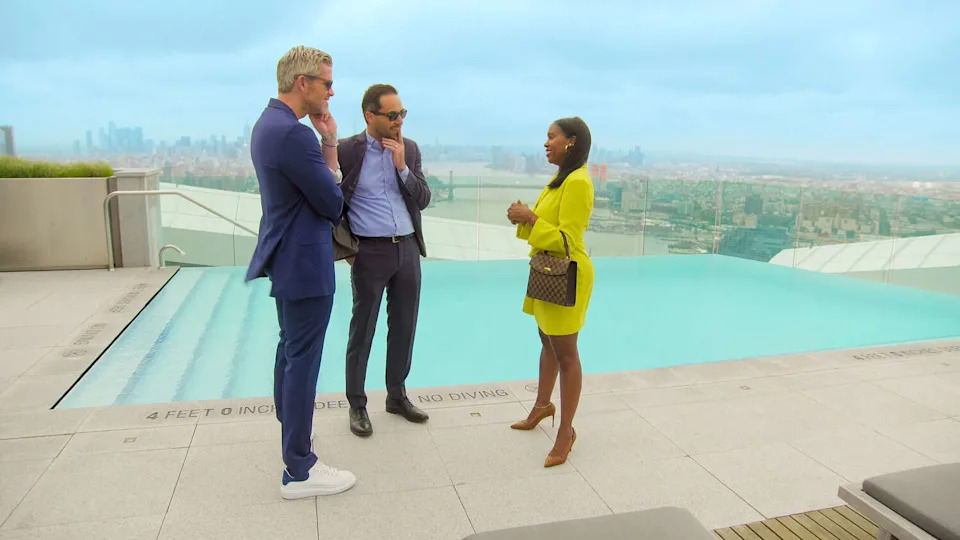 Ryan Serhant and Tricia Lee Riley in episode 303 of Owning Manhattan. (Netflix)