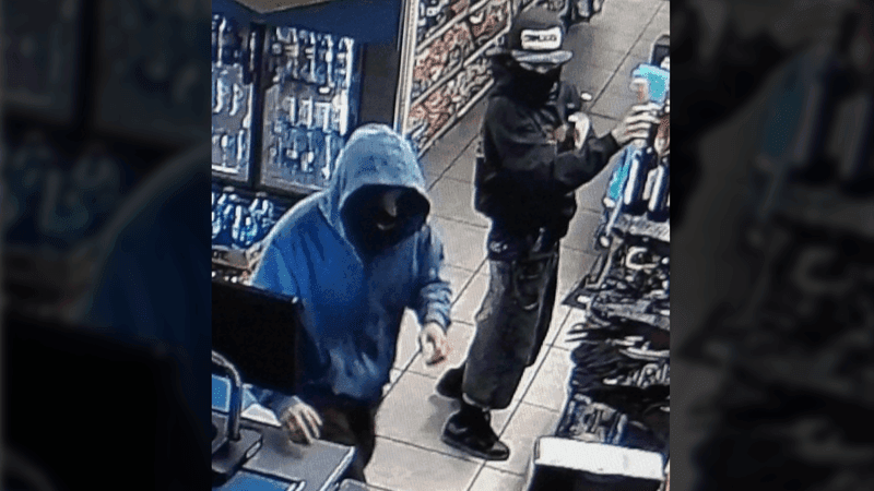 Surveillance images released by Crime Stoppers of El Paso and the El Paso Police Department show individuals sought in connection with a burglary at a Northeast El Paso convenience store. (Credit: Crime Stoppers of El Paso)