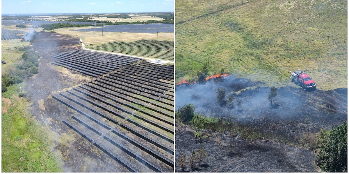 17-acre grass fire near Itasca in Hill County, Texas