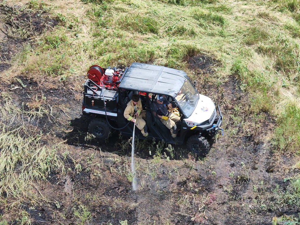 Utility 115 is a UTV (side-by-side) with firefighting capabilities, and officials said it...