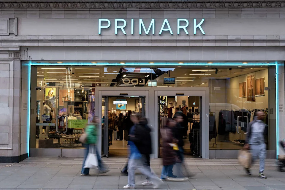 Shoppers and visitors out on Oxford Street pass the Primark store on 27th February 2026 in London, United Kingdom. Primark is debuting a second Houston location in Willowbrook Mall this July (Mike Kemp/In Pictures via Getty Images)