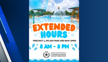 Harris County Precinct 4 splash pads open early to beat triple-digit heat this Fourth of July