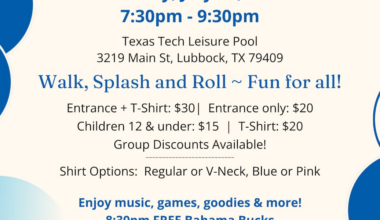 South Plains Kidney Foundation hosts Splash Fest at Texas Tech’s Leisure Pool