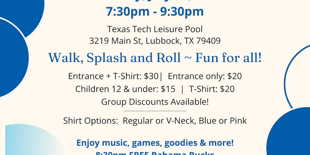 South Plains Kidney Foundation hosts Splash Fest at Texas Tech’s Leisure Pool