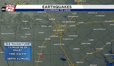 3.6-magnitude earthquake recorded near Dilley Sunday afternoon