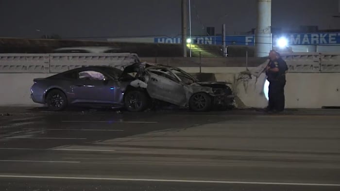 Passenger killed in rear-end crash on Southwest Freeway after driver stopped to retrieve bumper, HPD says