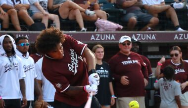 Texas A&M football ends summer with celebrity softball game