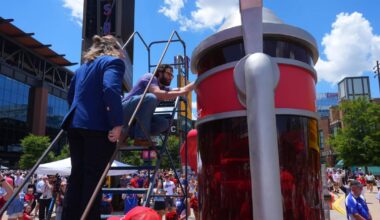 Big brew: Texas Rangers and Bud set a world record with a 12-foot tall, 600-gallon beer | National Sports