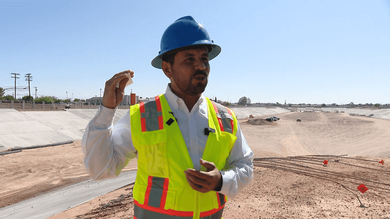 Gilbert Trejo, EPWater's vice president of operations and technical services. July 29, 2026. Credit: KFOX14/CBS4