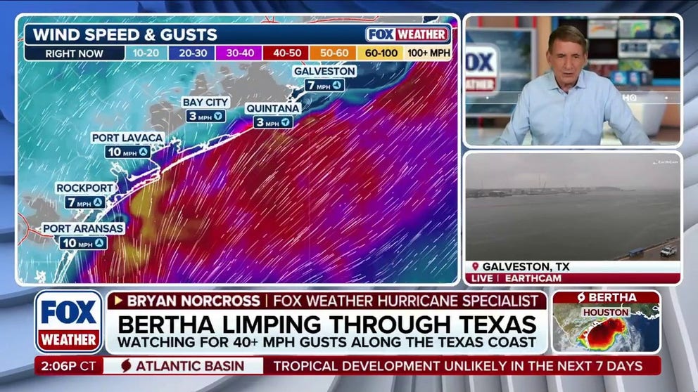 Tropical Storm Bertha nears dissipation as it moves through East Texas | Latest Weather Clips