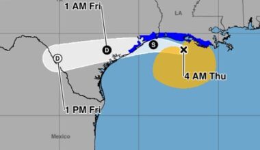 Tropical Storm Bertha headed for Texas landfall