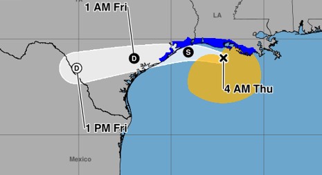 Tropical Storm Bertha headed for Texas landfall
