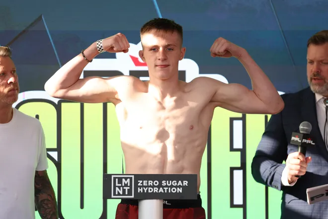 2026 PFL 9: Austin Ceremonial Weigh-ins at Inn Cahoots in Austin, Texas. Friday, July 17, 2026. (Matt Ferris / PFL)