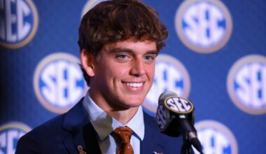 Texas quarterback Arch Manning discusses playing at Tennessee in 2026