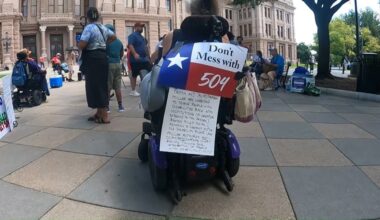 Disability rights advocates rally at Texas Capitol, urge state to drop out of lawsuit