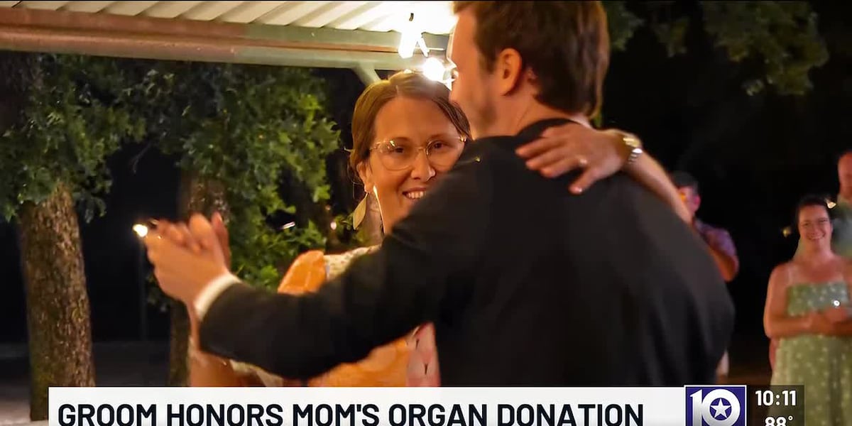 He never got a mother-son dance — so a Central Texas groom danced with the woman living with his mom’s lungs