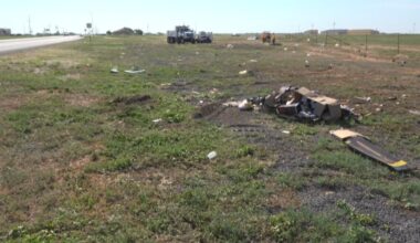 County crews spend July 4th weekend cleaning up roadside trash near Buffalo Springs Lake