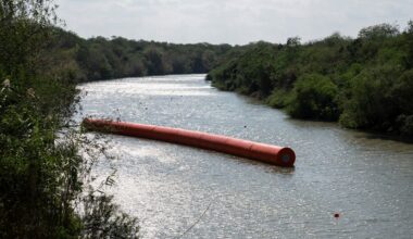 Border buoys drift in Rio Grande, forcing bridge closures