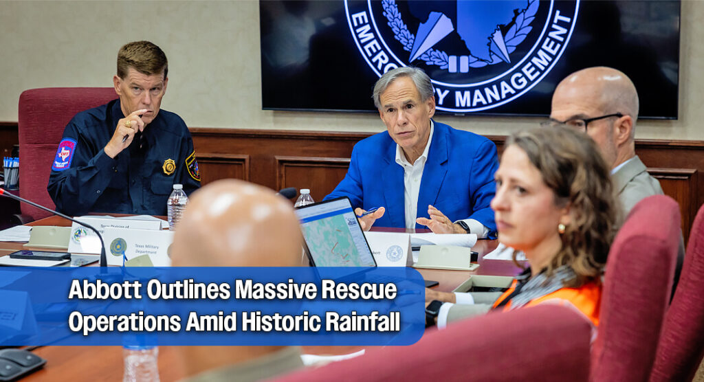 Gov. Abbott Warns of 'Record-Breaking' Floods, Confirms 2 Fatalities in Texas
