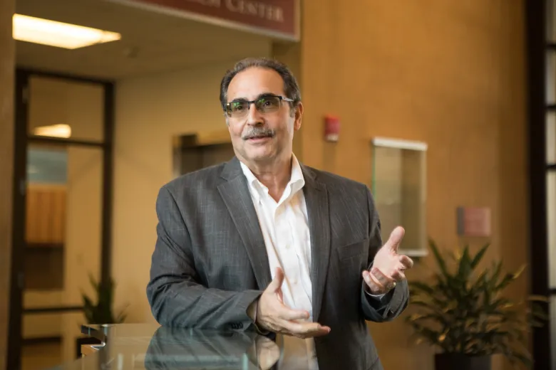 Texas Biomedical Research Institute President/CEO Larry Schlesinger. Portraits taken outside of Texas Biomed on February 23, 2021.