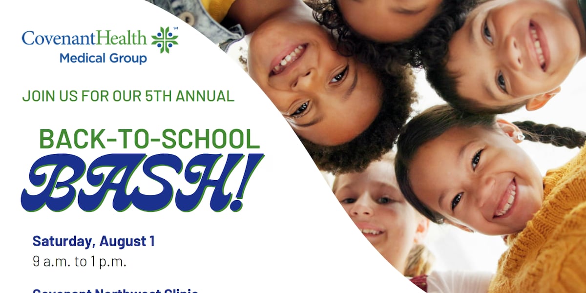 Noon Notebook: Covenant Health’s 5th annual Back-to-School Bash