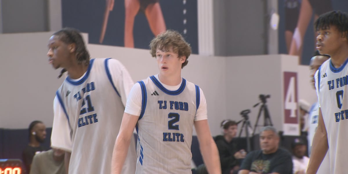 Texas A&M commit Chase Richardson in town for 3Stripes Select event, excited to be an Aggie
