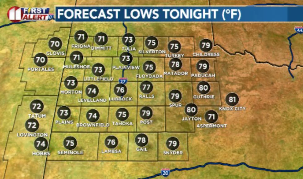 Another mild and uneventful night of weather is on the way