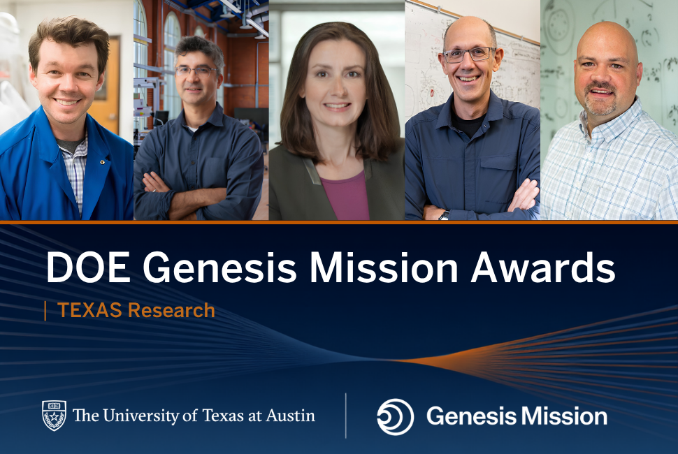 Department of Energy's New AI-for-Science ‘Genesis Mission’ Awards Funding to 5 UT Research Projects - UT Austin News