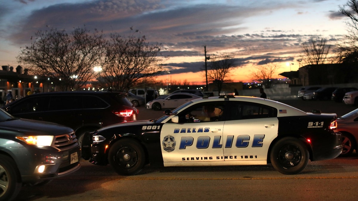 A Dallas Police Department vehicle