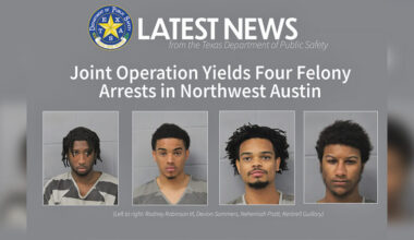 Joint Operation in Northwest Austin Ends in Arrest of Four Suspects