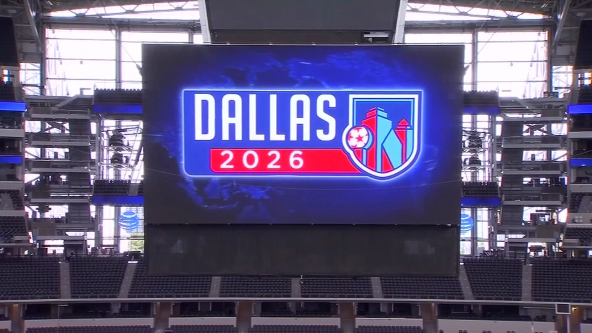Name change at Arlington's Dallas Stadium to comply with FIFA rules. MetLife and SOFI Stadiums also changed to comply with FIFA rules on corporate naming of playing facilities.