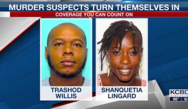Two murder suspects turn themselves in on Thursday afternoon