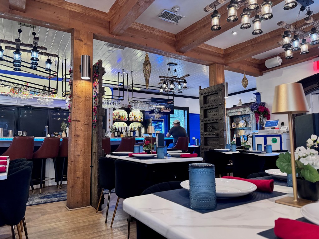 the dining room at Elephant Indian Grill