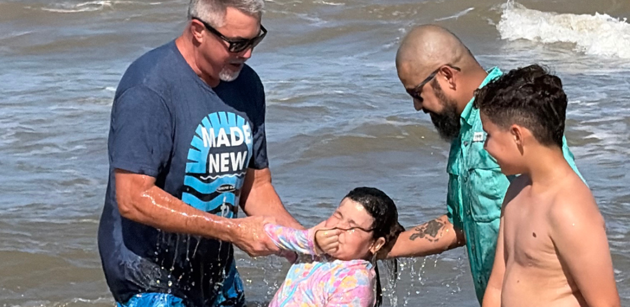 Celebrating Churches: FBC Corpus Christi baptizes 15 in the Gulf