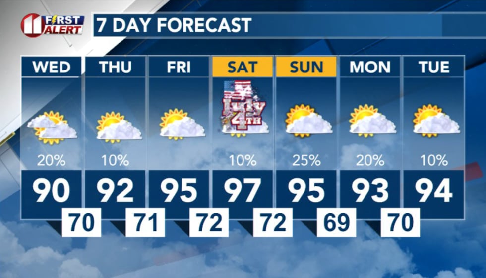 7 Day Forecast