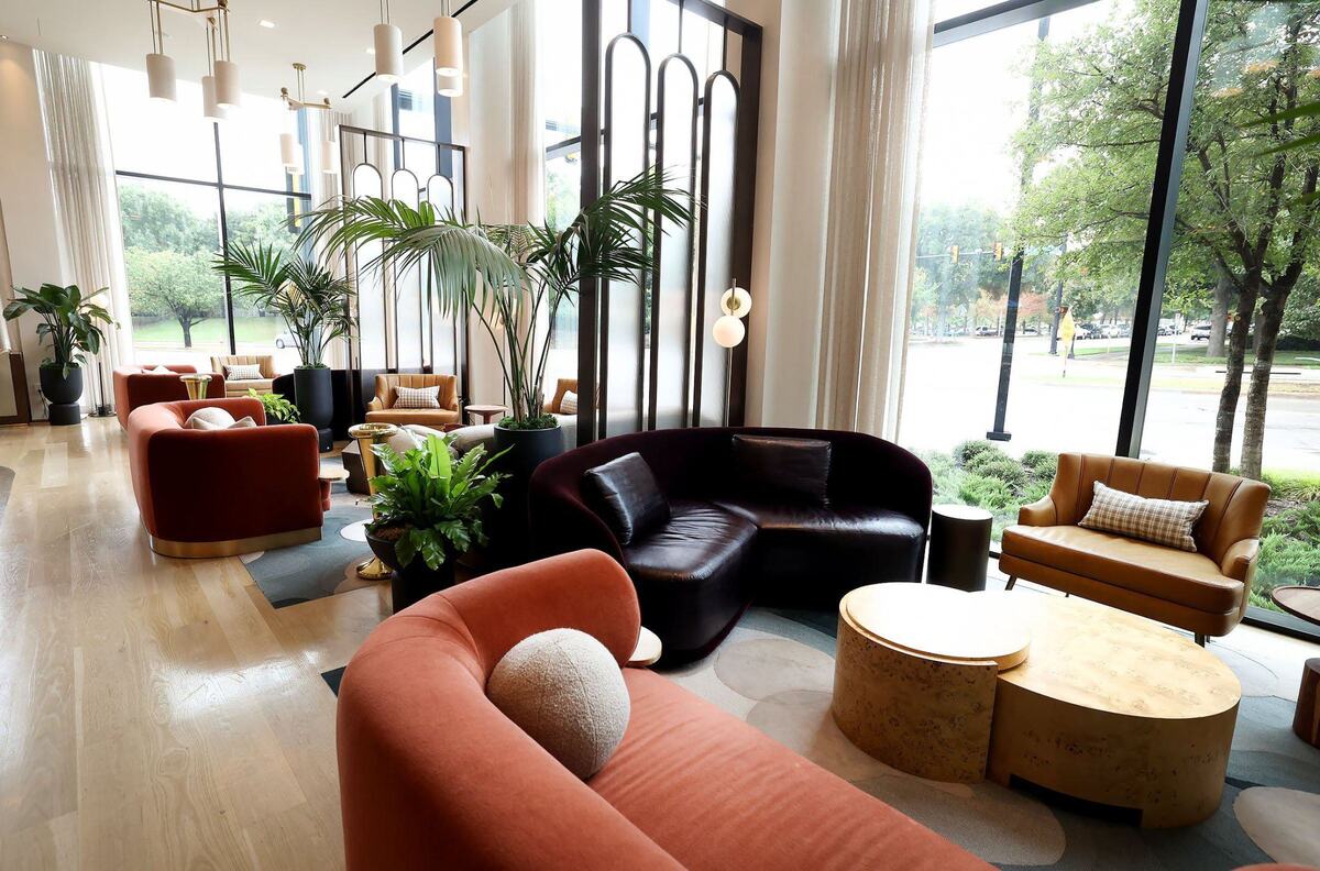 The Circle Bar at The Crescent Hotel on Wednesday, Sept. 4, 2024. Those that call The Crescent Residences Fort Worth home also have access to The Crescent Hotel, Emilia’s restaurant and Canyon Ranch Wellness Club.