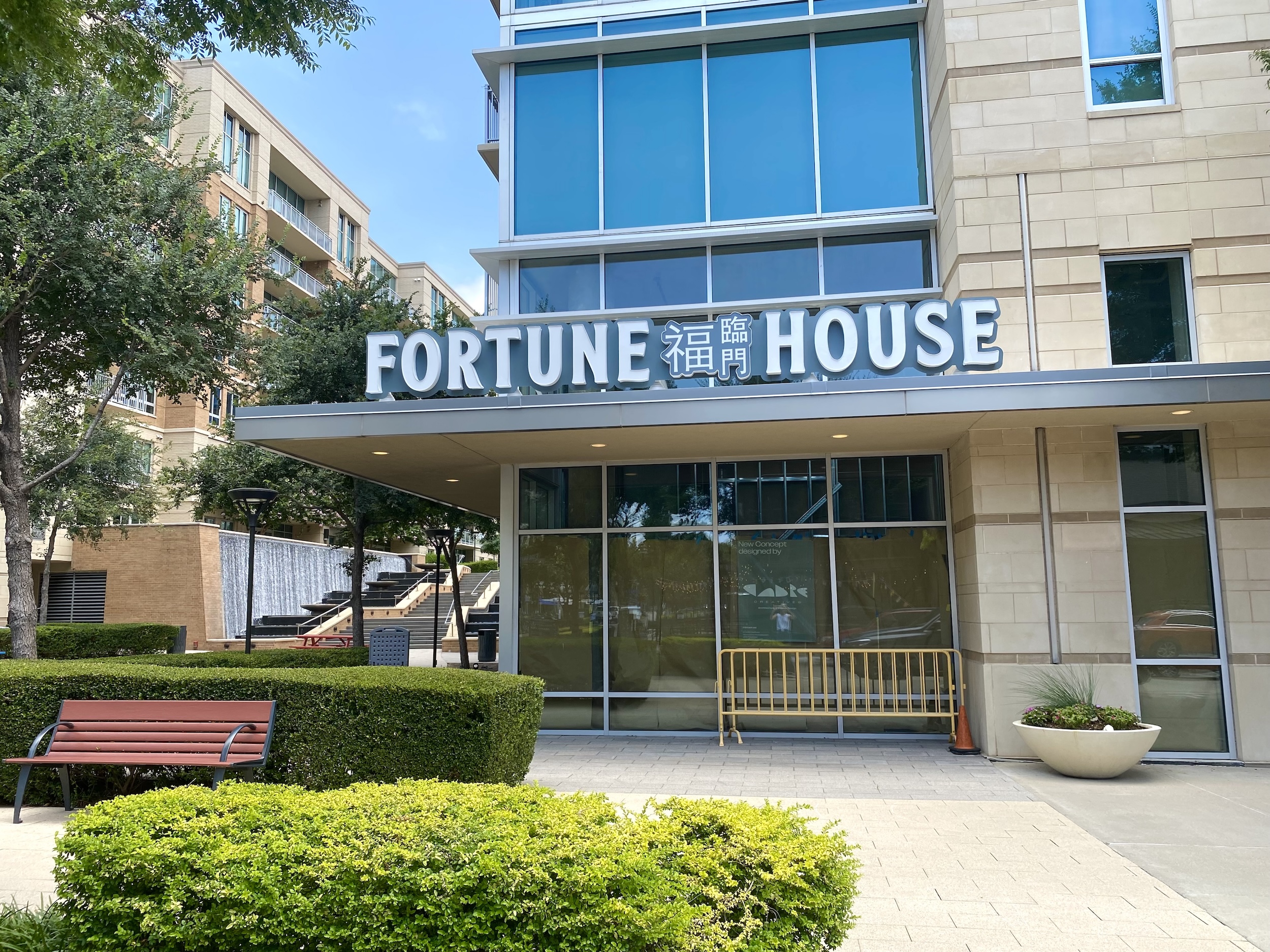Fortune House exterior with sign