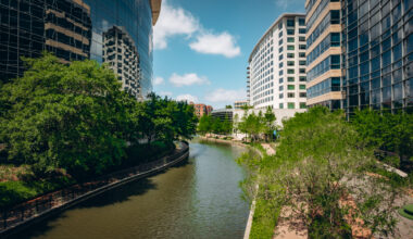 This picturesque canal is just 40 minutes from Houston — with emerald waters, swan boats, and stunning European vibes