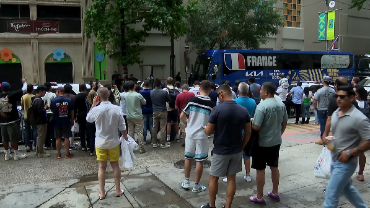 France fans in Dallas wait for a glimpse of Kylian Mbappe – NBC 5 Dallas-Fort Worth