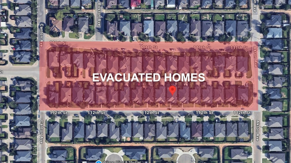 South Lubbock gas leak triggers neighborhood evacuation near Akron, Canton Ave.