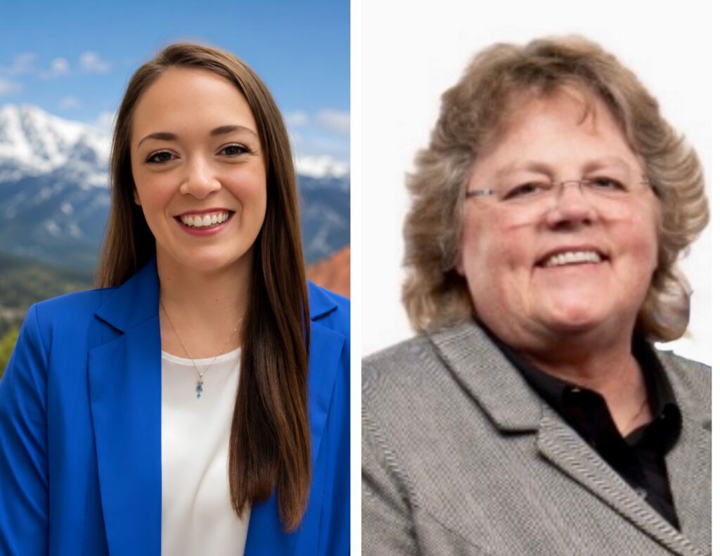 Two women are pictured