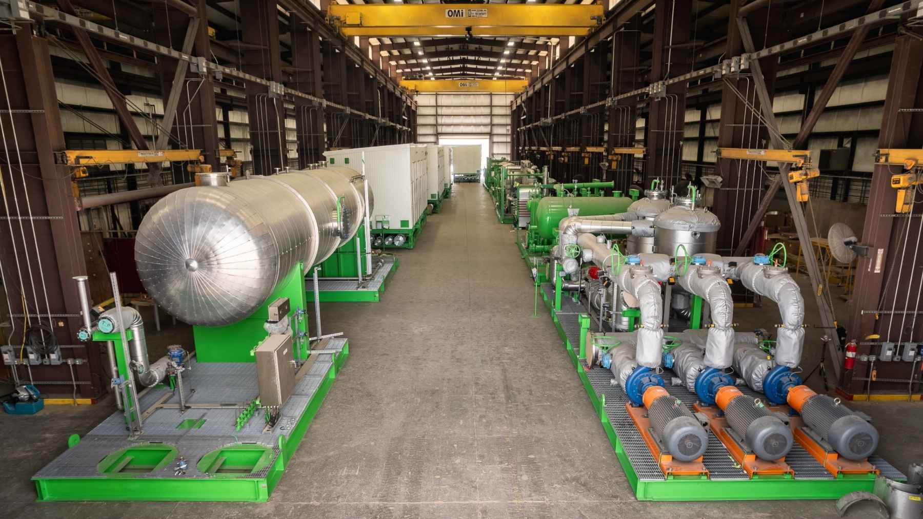 America just trucked a complete 100-megawatt hydrogen plant to West Texas on skids — stacks, power electronics, water treatment, all factory-built and pressure-tested before it left the shop — headed for the site its owner says will be the largest e-fuels factory on Earth in 2027