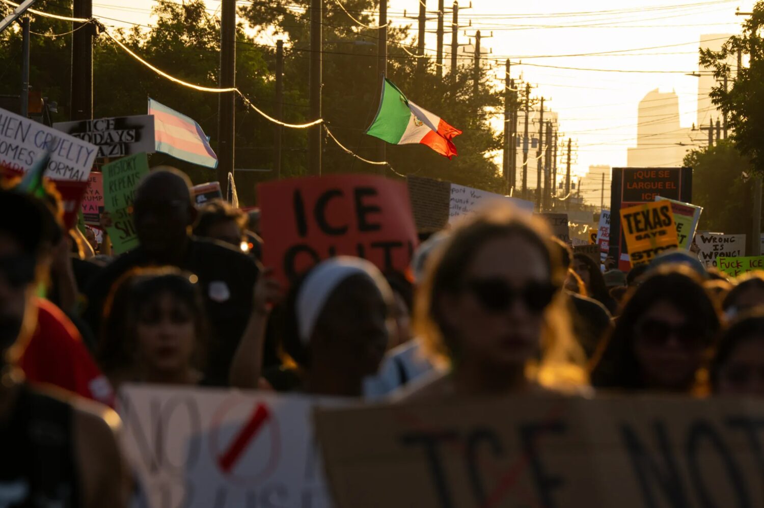 Houston ICE Shooting Protest