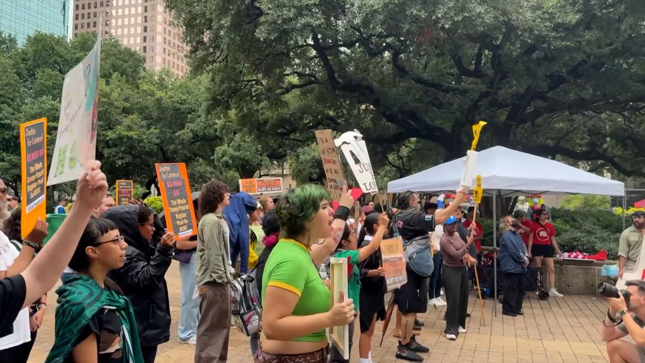 Houston protestors demand city investigate ICE shooting