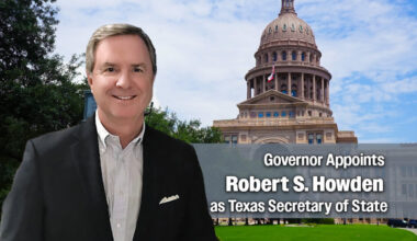 Governor Appoints Howden as Texas Secretary of State