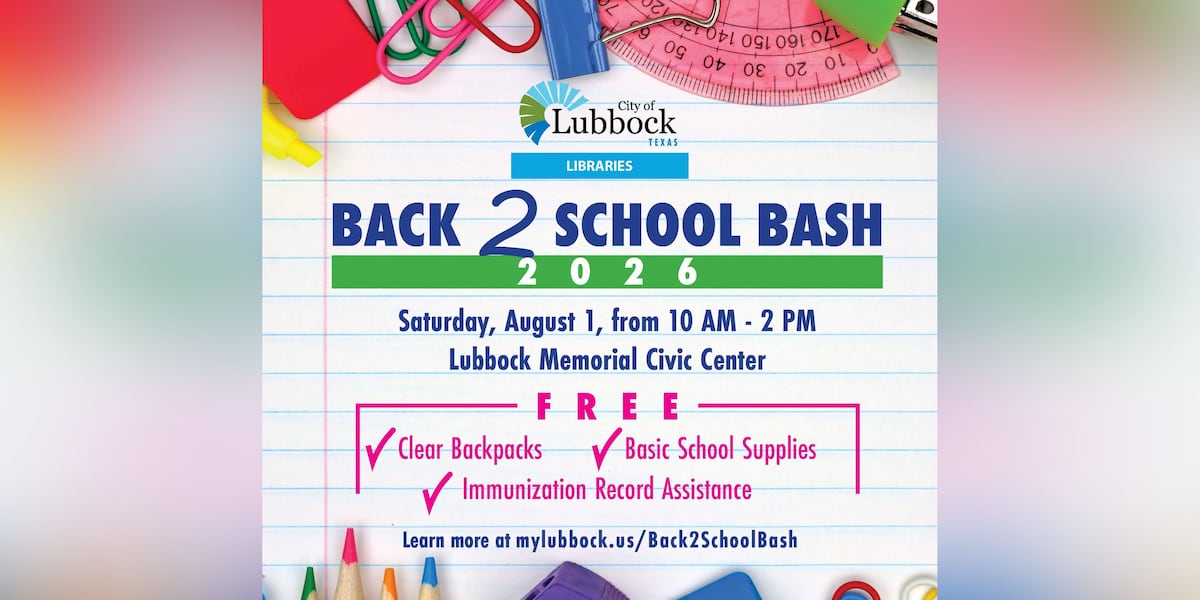 City of Lubbock Back-2-School Bash happening Saturday