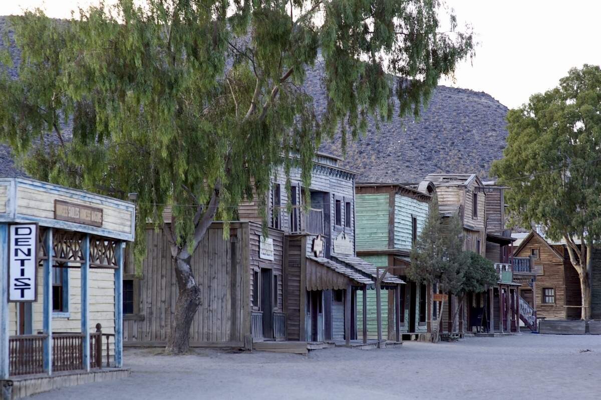 A general view of the film set at Fort Bravo/Texas Hollywood on Aug. 20, 2015, in Almeria, Spain. Fort Bravo/Texas Hollywood, built in the 1960s in Almeria, Spain, is a western-style set for films which is also used for tourist tours. Originally used by film director Sergio Leone for “A Fistful of Dollars,” “For a Few Dollars More” and “The Good, the Bad and the Ugly,” which lead to the “spaghetti western” genre, today it is still used to shoot many different types of films.
