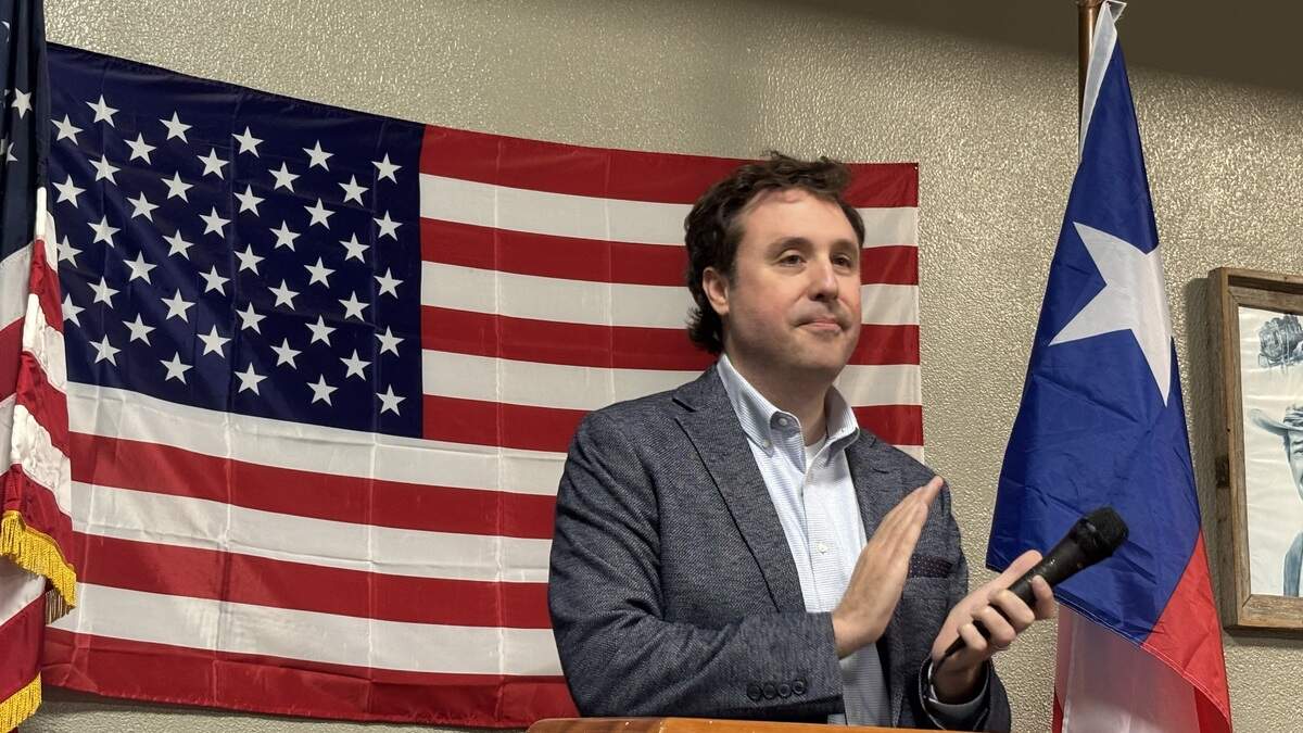 Tarrant County GOP Chair Tim Davis outlined his November midterm election strategy for an Arlington Republican club on July 1, 2026. Tarrant County GOP Chair Tim Davis outlined his November midterm election strategy for an Arlington Republican club on July 1, 2026.