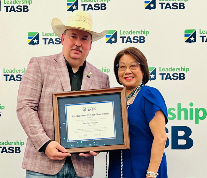 Plano ISD Trustee Recognized for Completing TASB Leadership Program