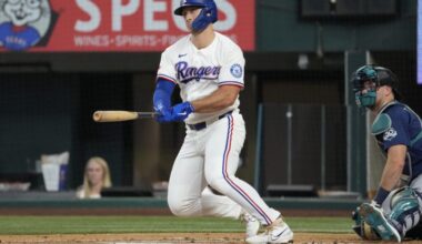Texas Rangers drop Mariners 7-1 behind Eovaldi, Langford